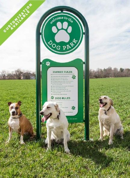 Welcome To The Dog Park Sign